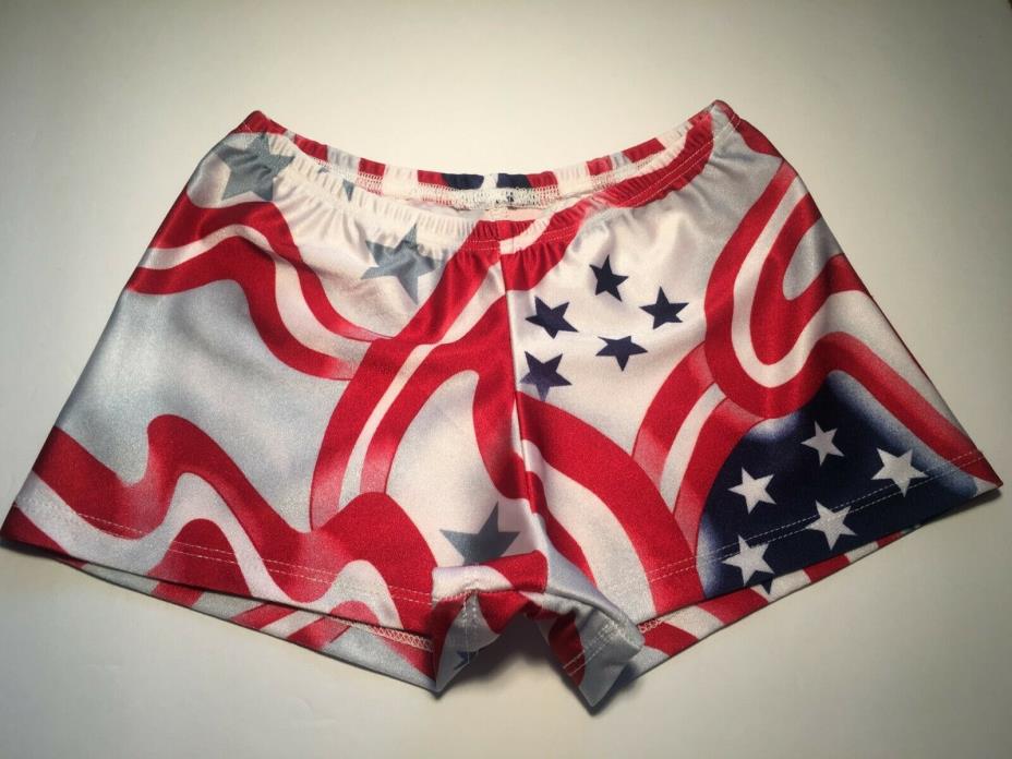 75% OFF America Booty Shorts~ChMed~dance~gym~kids~cheer~cosplay~rave~girls~team