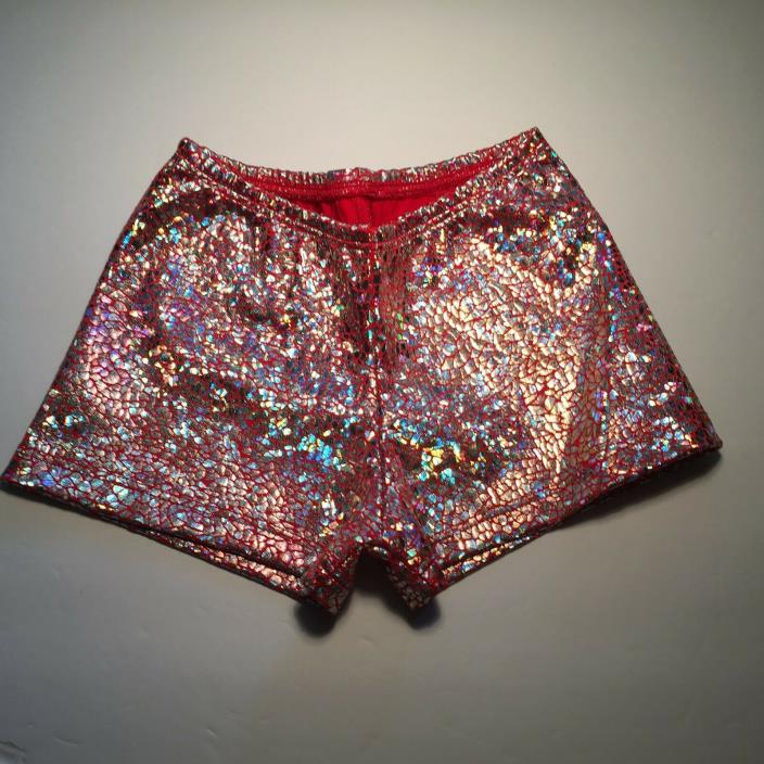 75% OFF Red Avatar Booty Shorts~Ch Small~dance~gym~kid~cheer~cosplay~rave~girls