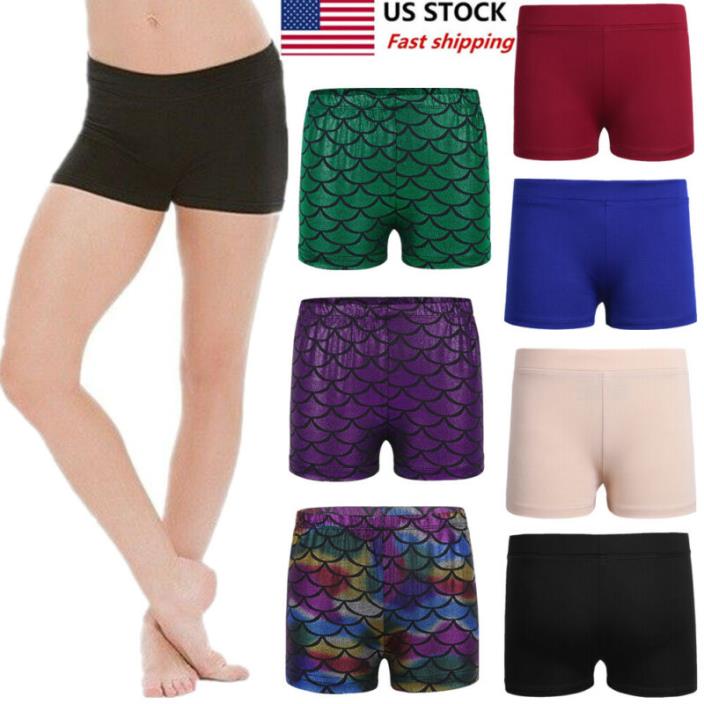 US Girls Kids Dance Shorts Booty Boy Cut Low Rise BEST FIT for Ballet Gymnastics