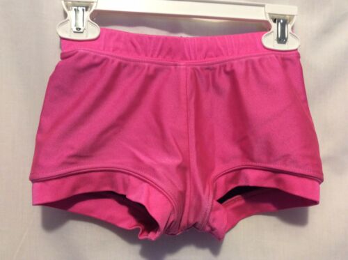 Frontline Girl's  Hot Pink Booty Shorts Dance Gymnastics Sz Small Excellent Con