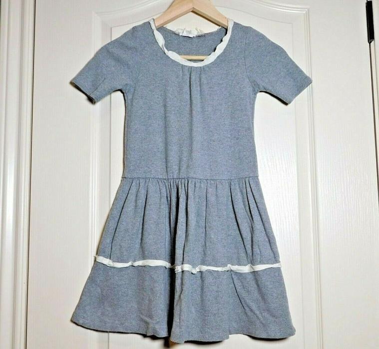 Crewcuts Gray Jersey Knit T-Shirt Dress Girls Size 6/7 #1017