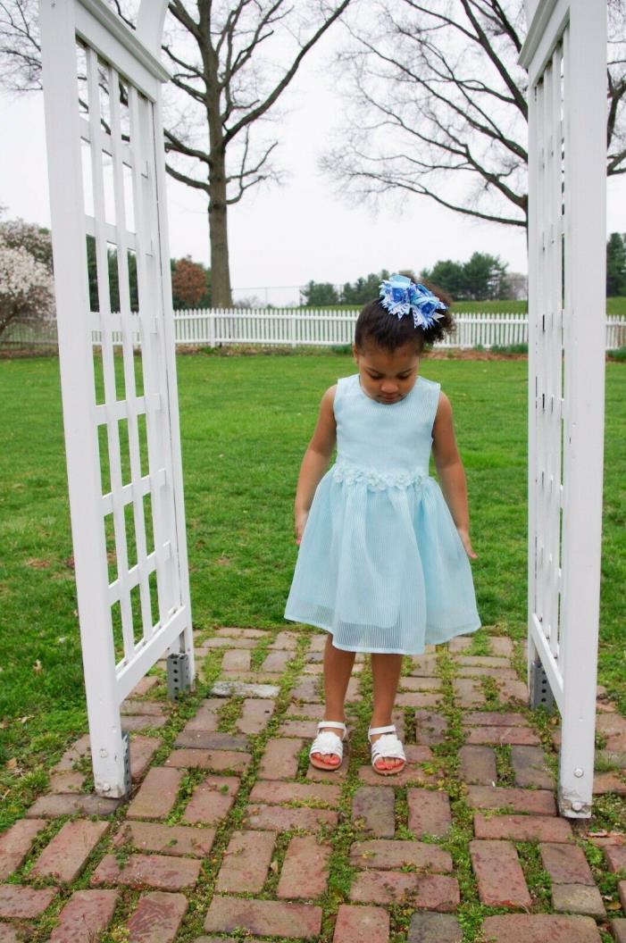 Girl Ice Blue Dress Little girl Easter Spring Toddler Princess Dress