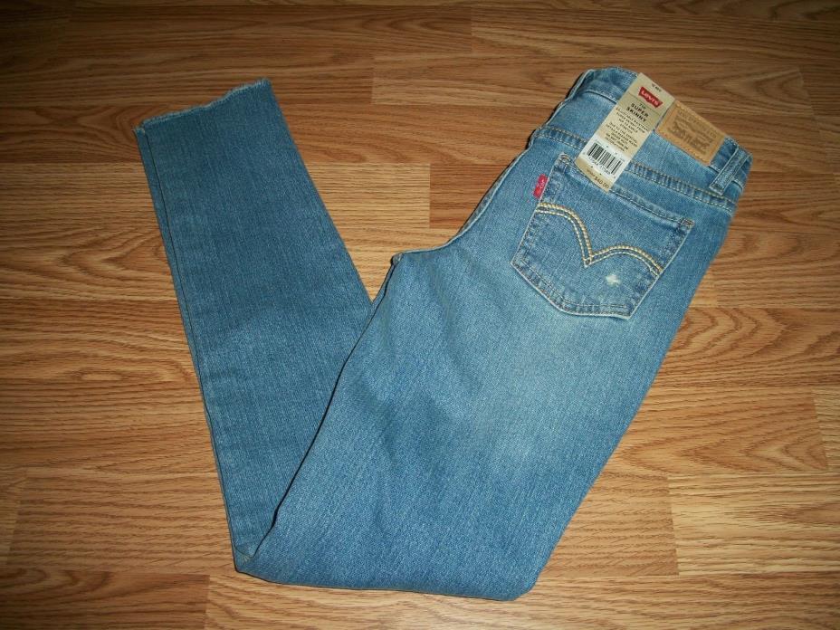 Levi's Girls 710 Skinny Fit Blue Jeans 12 Regular NWT $40