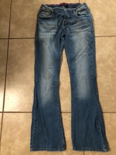 Levis Skinny Flare Adjustable Waist Girls Size 16 Regular Blue Jeans