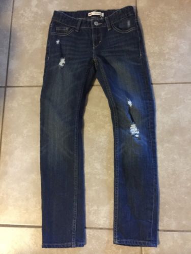 Levi's Boyfriend Girls Size 8 Regular Blue Jeans.