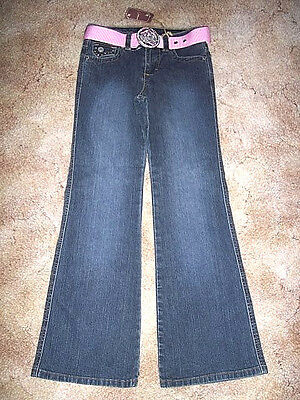 Girls Jeans size 10 Underground Jeans Pink Belt Princess Belt Buckle Soul Jeans