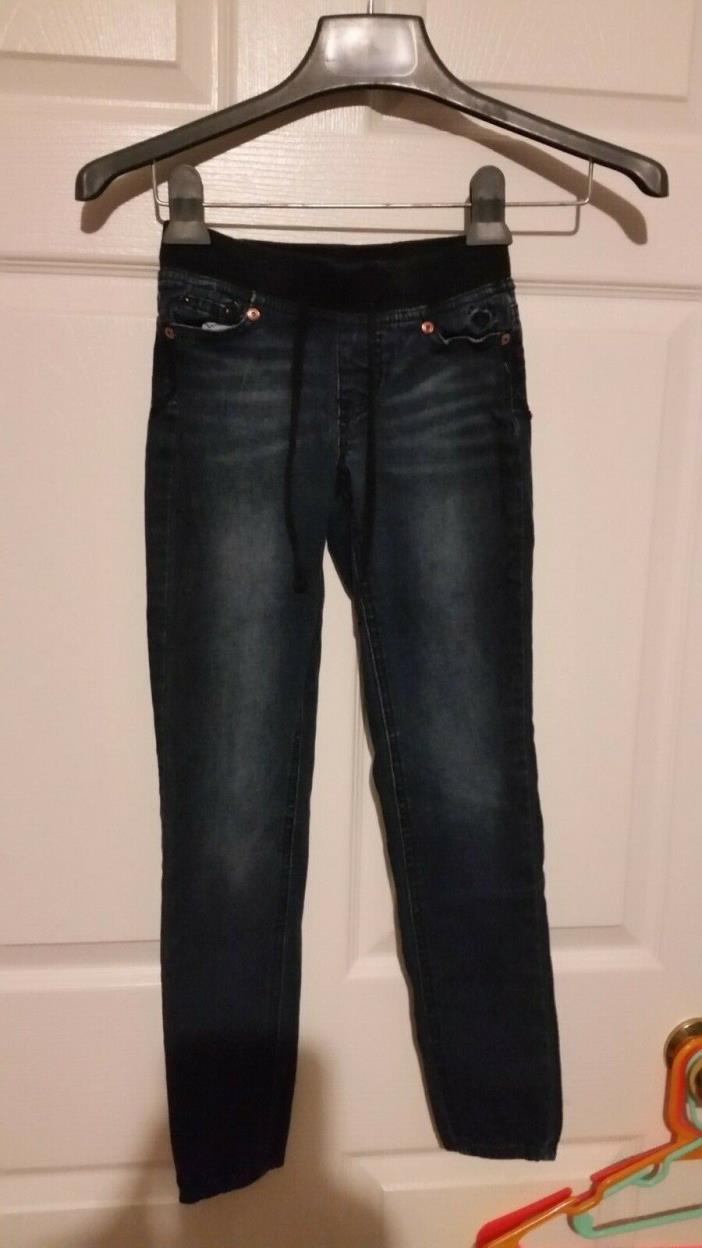 Girls 8S Super Skinny Simply Low Justice Elastic Waist Jeans