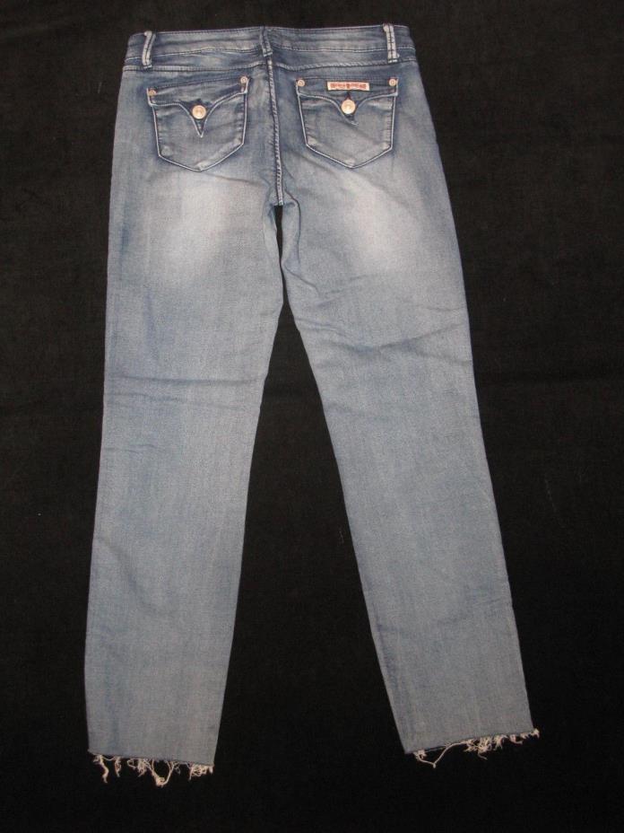 Hudson Little Girls Skinny Jeans Jeggings Sz 16 Distressed w Stretch L 25.5