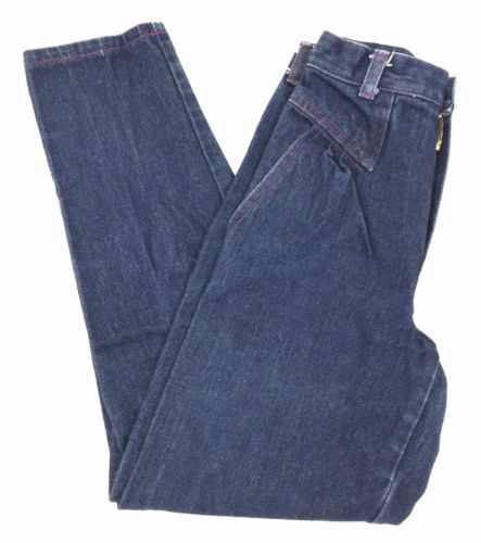 VTG 80s girls Jeans Sz 8 Kids high waist MOM 100% cotton jean michelle paris