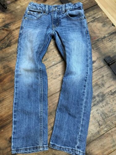 Levi Girls Signature Skinny Blue Jeans Size 7 Adjustable Light Wash GUC