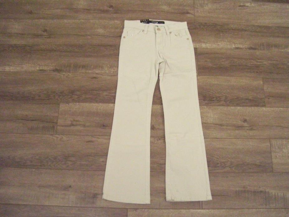 Jordache Girls' Boot-Cut Jeans (Khaki Color Size 8S)