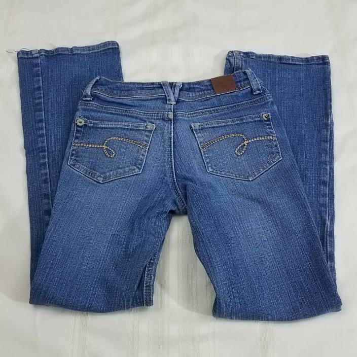 Justice Girl's Jeans Size 12 Slim Distressed Bootcut