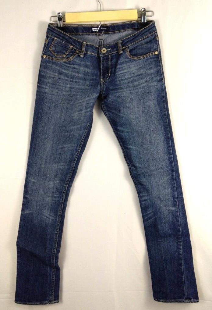 Levi's girls dark blue skinny denim jeans with adjustable waist size 16 R