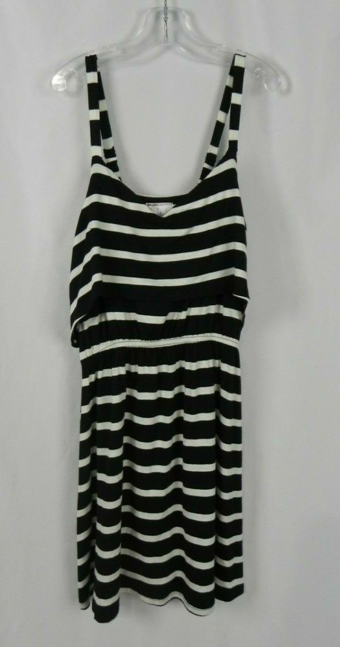 NEW Girl's Sally Miller Couture Black & White Striped Romper Size L/12 (O1-7)