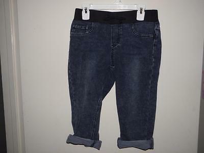 JK INDIGO Girls Dark Wash CROPPED Jean LEGGINGS size 14 _ NEW!