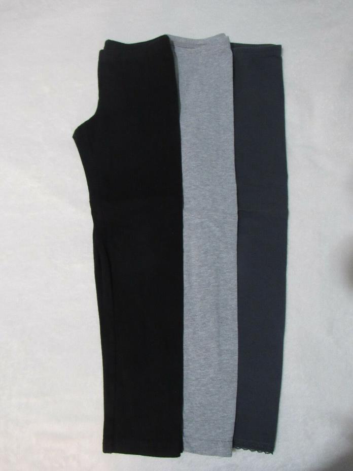 Girls Old Navy Leggings Black, Gray & Charcoal (lot of 3) - Size 8