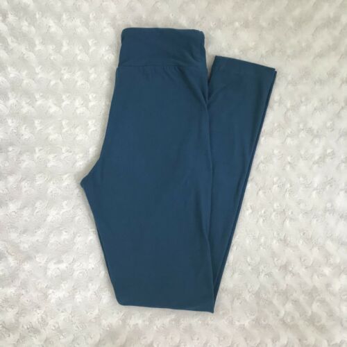 LuLaRoe Tween Leggings Solid Teal Blue Shade