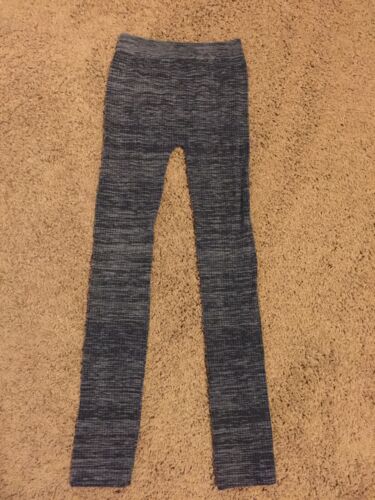 Star Ride Leggings One Size 7/16 Gray Solid Cotton/Spandex Winter NWOT!