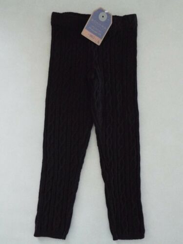 Sonoma Girl's Cable Knit Black Long Leggings size 4 New