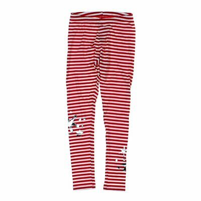 Cat & Jack Girls  Leggings, size 14,  red, white,  cotton, spandex