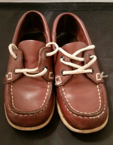 Boys Vintage Sebago Dockside Shoes Size 11 1/2 Toddler
