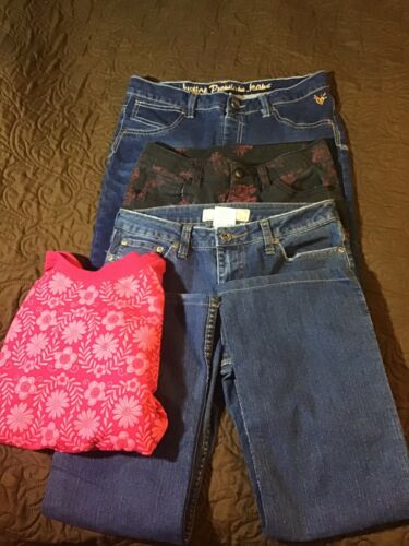 Girls size 14 pants/jeans shirt lot JUSTICE, YMI Winter Warm Clothing Lot
