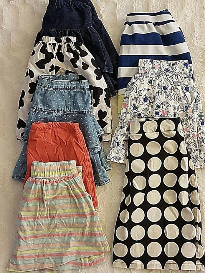 Mixed lot of skirts and skorts Size 7, 7-8 Gymboree, Crazy 8, Prana, Willoughby