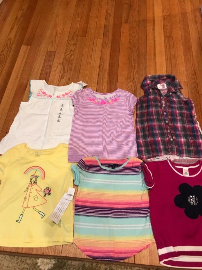 Lot of (6) Girls Size 6-8 Justice/Gap/TCP/Gymboree NWT