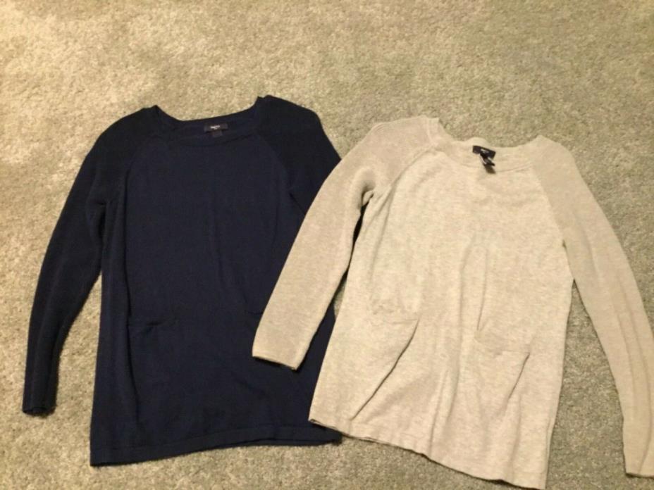 Girls Gap Tunics Gray and Navy Blue Lot of 2 Size XL