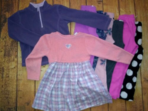 Little Girl's Clothing Lot 8 Pc Size 4/5 Dress Top Pants Leggings