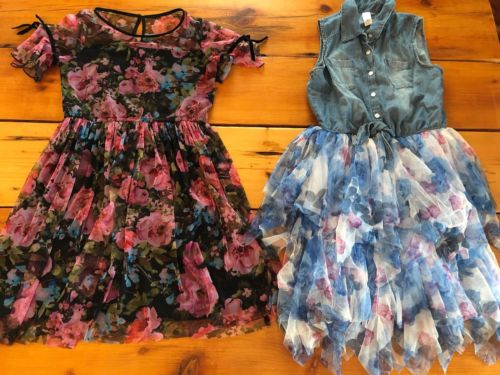 LOT Of 3 Justice And Osh Kosh Girl’s Dresses Size 14/16 Gently Used Condition