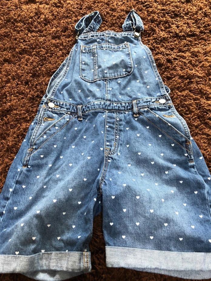 Gap Kids 1969 xxlregular short coveralls w/ hearts