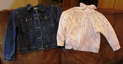 Lot of 2 Jackets, Jean and Knit - Size Girls 8