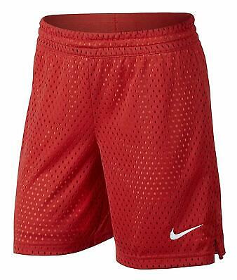 Nike Girls Mesh Dri-Fit Training Athletic Shorts, Hyper Orange/Red, Small