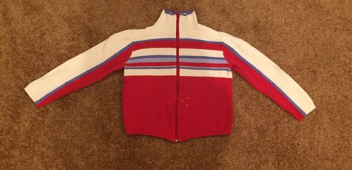 Mossimo White Blue Red Striped Jacket Size Small Child