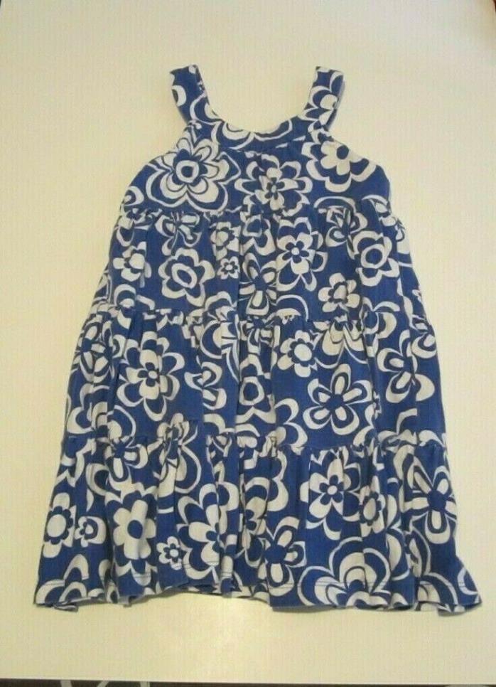 Baby Girls Toddler Carters Hawaiian Blue/White floral Sun Dress Size 4