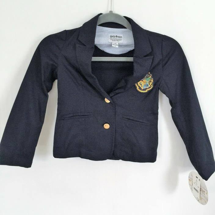 Harry Potter Hogwarts School Crest Blazer Uniform Costume Cosplay Kids Sz S 4-5