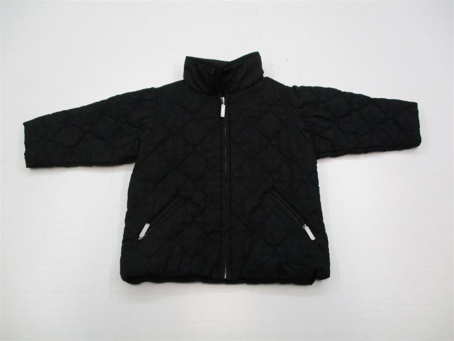 HANNA ANDERSSON K3404 Toddler Girl's Size 24M Embroidered Casual Black Jacket