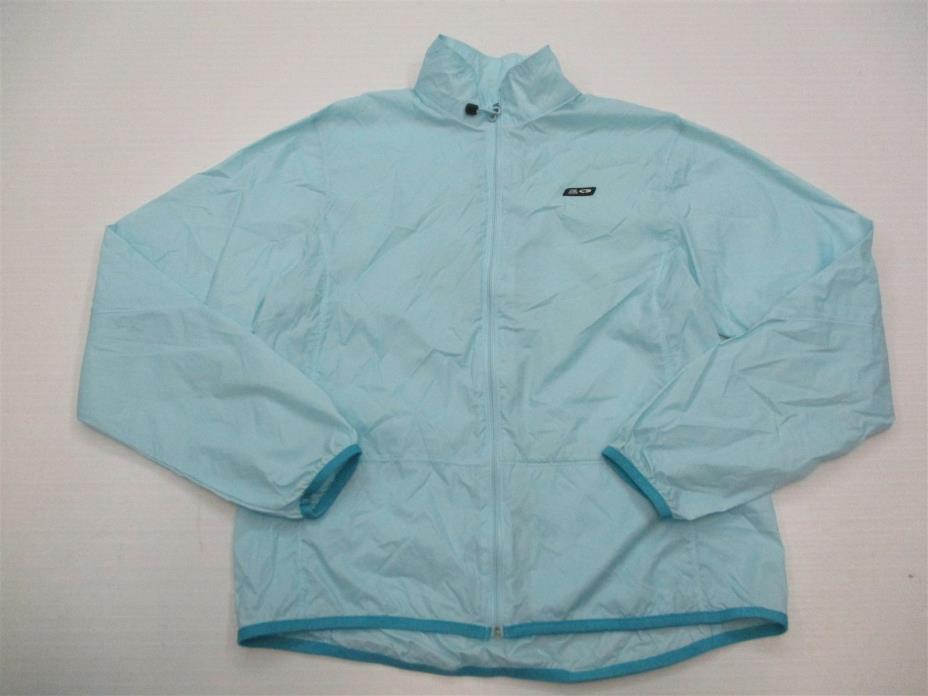 CHAMPION #K14225 Girl Size M Nylon Waterproof Running Light Blue Athletic Jacket