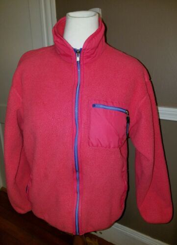 Amazing Girls Pink Color Zip-Up Fleece Jacket by Patagonia!! Size 14!!