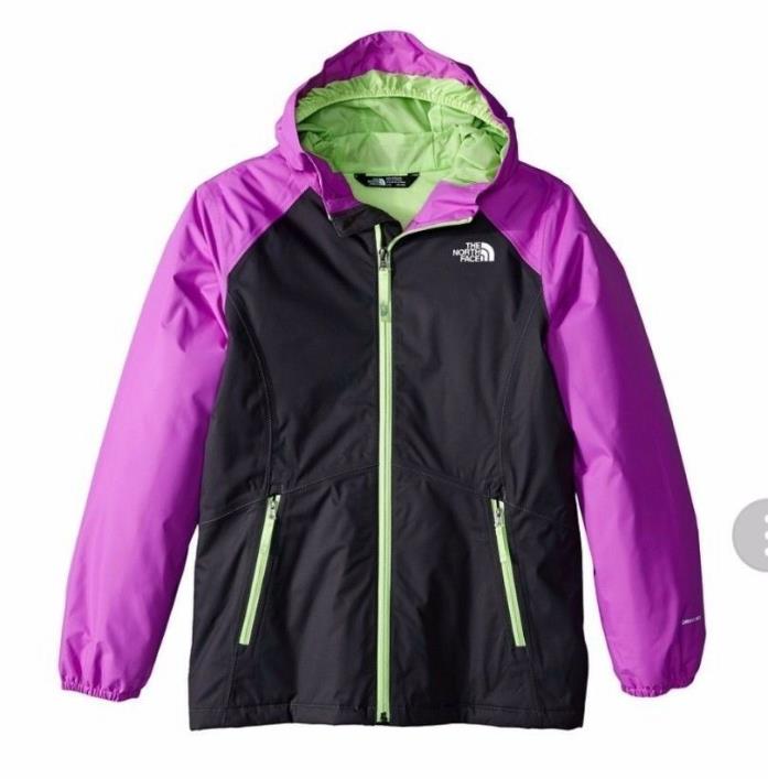 The North Face Girls Allabout Hood Insulated Waterproof Jacket Gray M 10-12 NWT