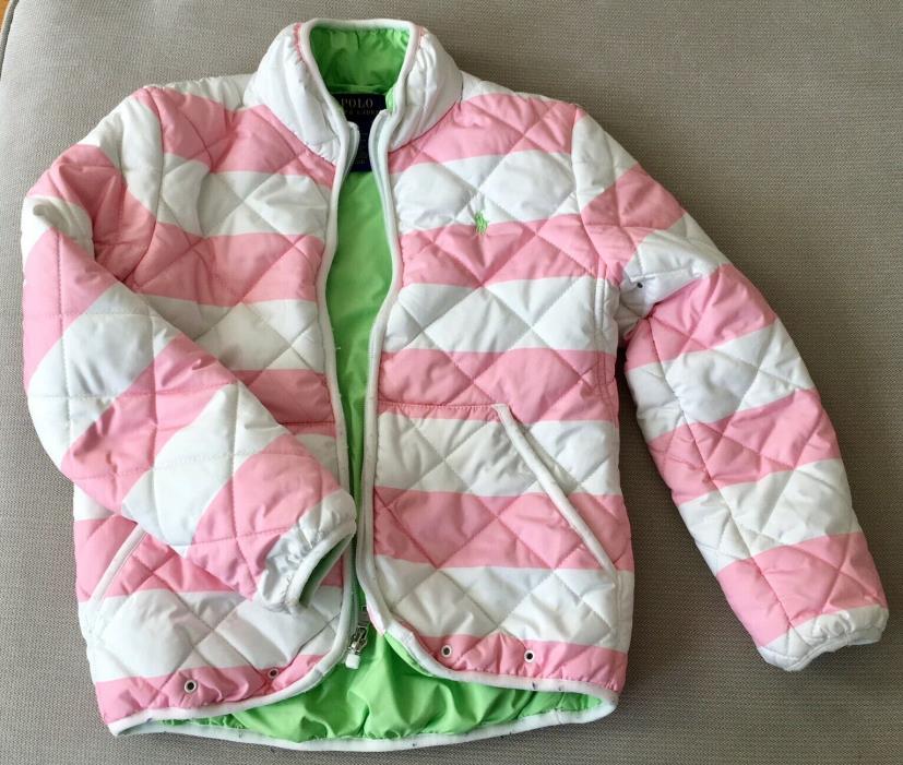 Polo Ralph Lauren Pink White Children's Jacket Size 6