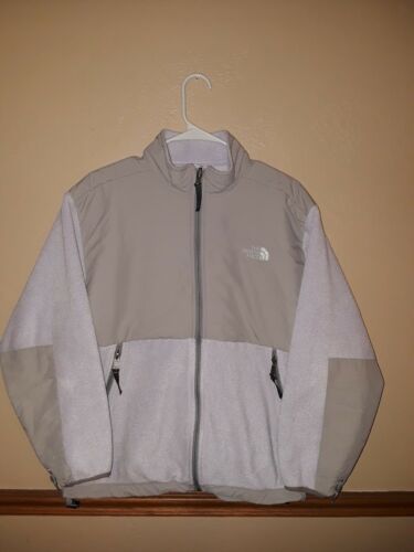 The North Face Youth XL Fleece Zipper Denali Jacket Lavender Gray Polartec