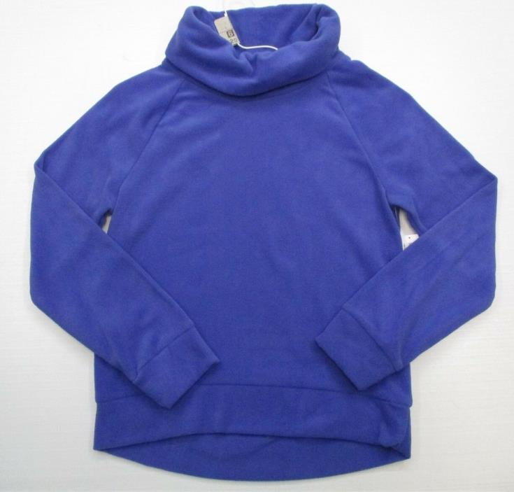 new OLD NAVY #K6229 Girls Size L Warm Solid Purple Pullover Cowl Neck Sweater