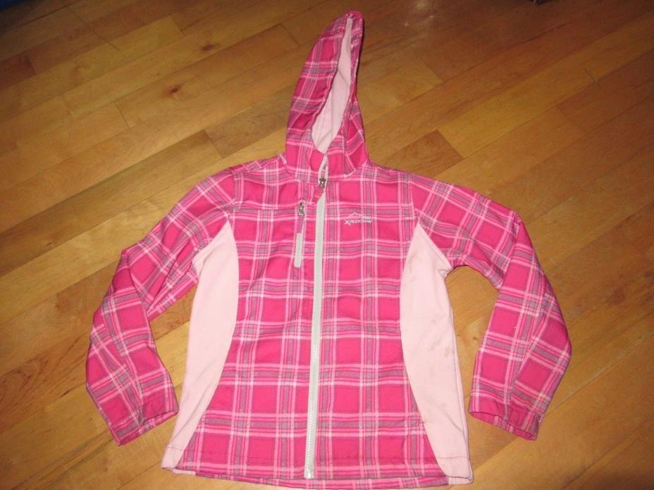Mountain Xpedition Girl's Hooded Jacket Size Large 10-12 Pink Hooded Full Zip