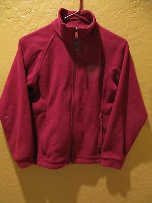 Columbia Full Zip Fleece Jacket - Youth Girls  Size 10/12 - Purple