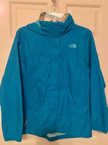 Mint North Face Turqoise Rain Coat Jacket Youth XL Ladies Small