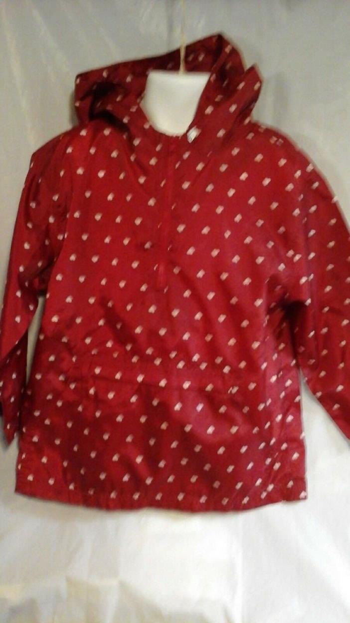 GYMBOREE GIRLS SZ 5 RAIN JACKET Hooded