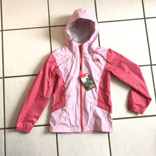 NWT The North Face Girls' Zipline Rain Coat Jacket Medium 10/12 Pink