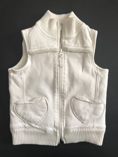 Old Navy Winter Vest Girls Size M Medium Fits As 6X White